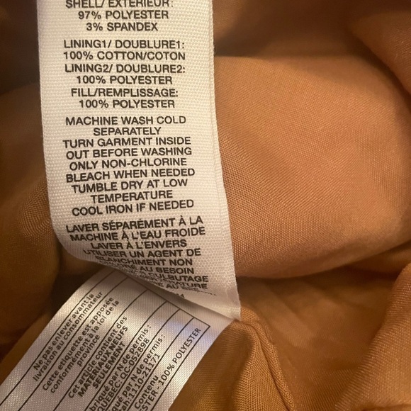 Avec LES FILLES Quilted Velvet Zip Jacket In Mustard - Picture 10 of 15